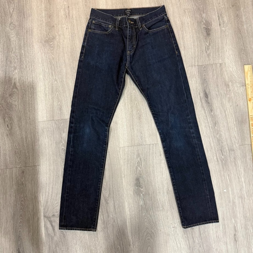 J.Crew Driggs Jeans Mens 29x32 Dark Blue Slim Straight Denim Pants